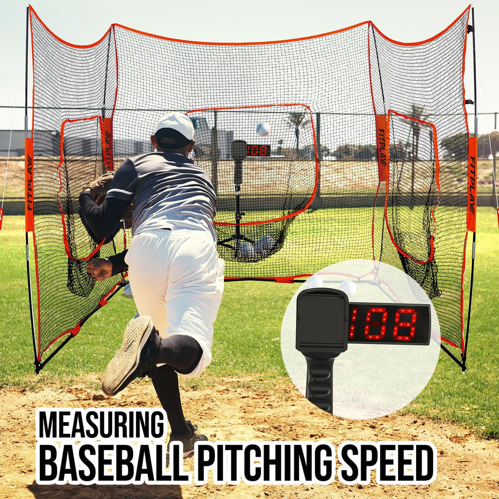 Skiennix Baseball Radar Gun - Handheld & Tripod Speed Measurement | LED & LCD Display for Training