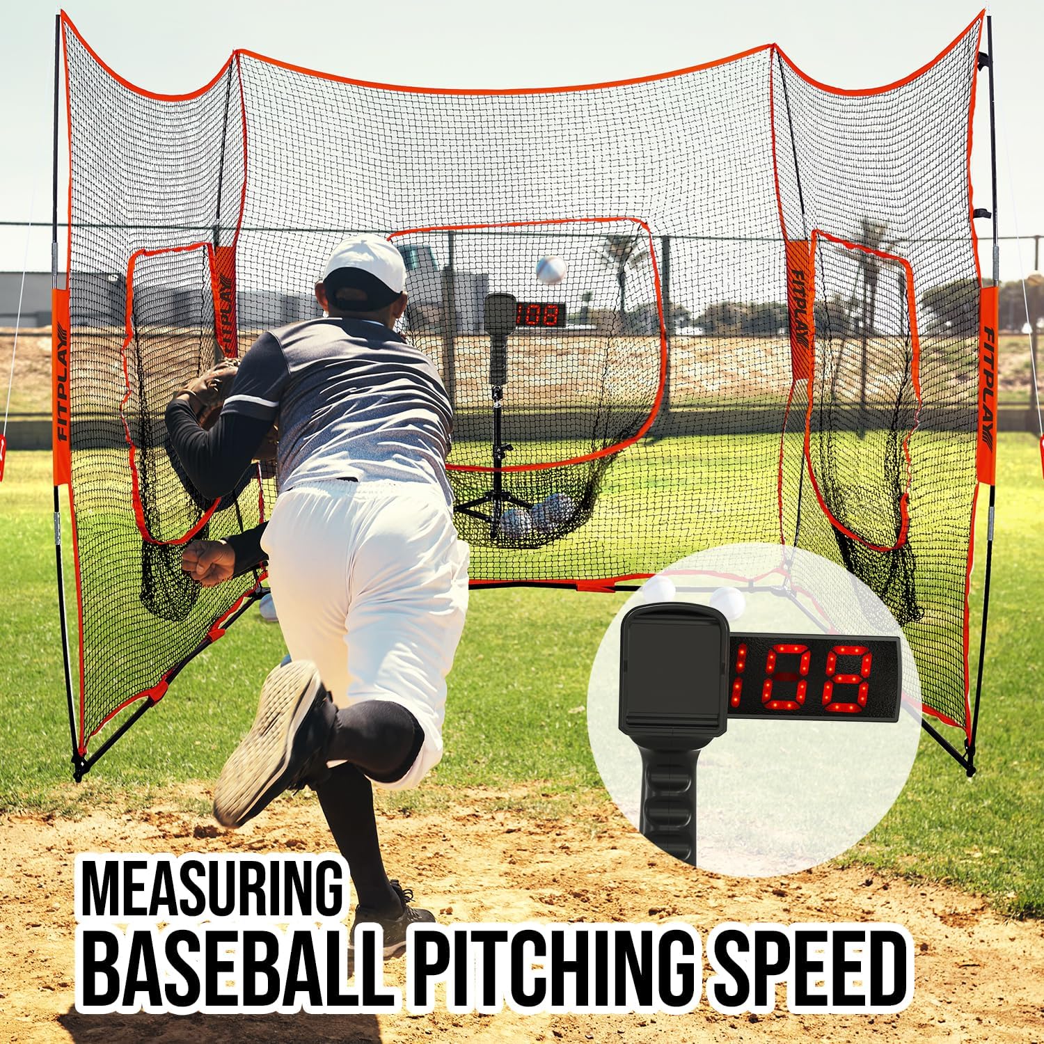 Skiennix Baseball Radar Gun - Handheld & Tripod Speed Measurement | LED & LCD Display for Training