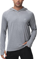 Roadbox Men's Fishing Shirt - UPF 50+ Long Sleeve UV Protection Hoodie for Hiking & Running