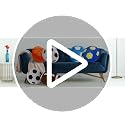 Baseball Throw Pillow - Soft Fluffy Decorative Round Ball Pillow, 15.7 Inch - Baseball Variation
