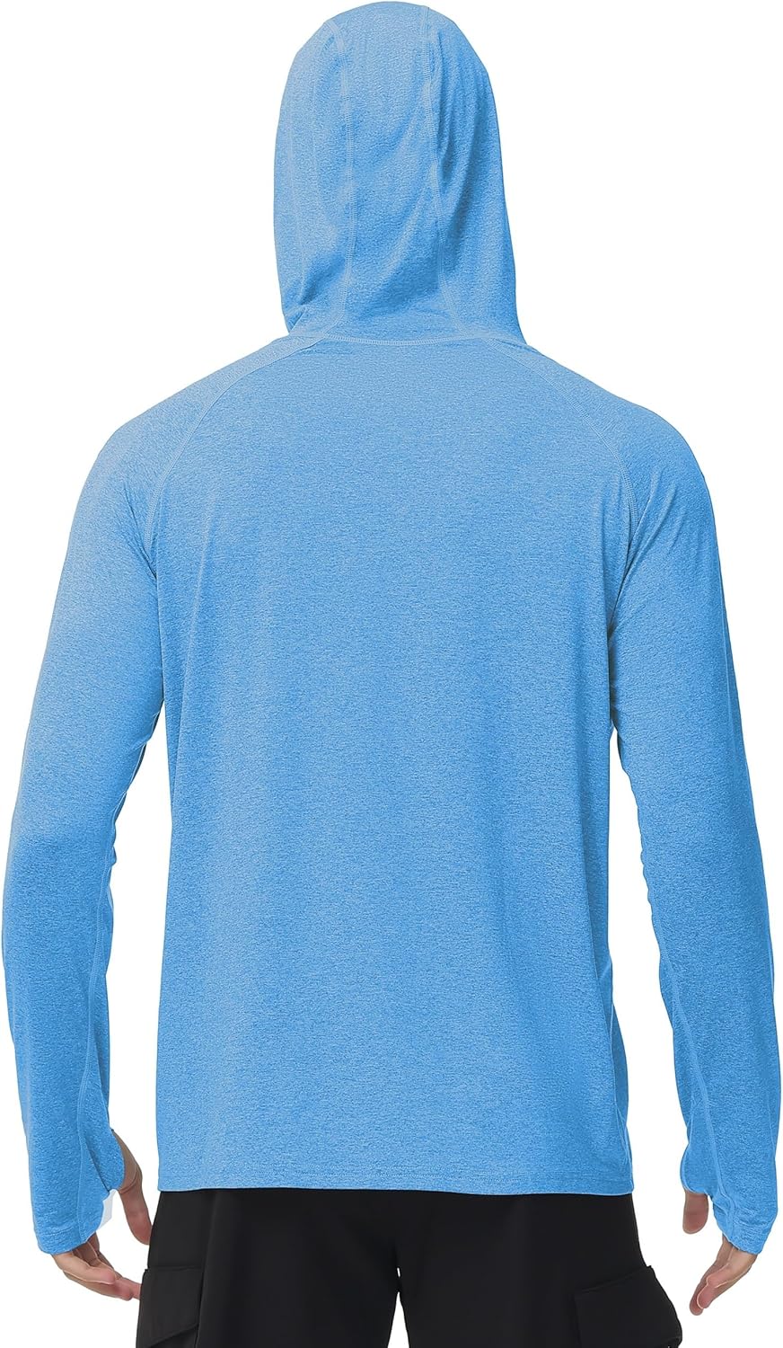 Roadbox Men's Fishing Shirt - UPF 50+ Long Sleeve UV Sun Hoodie for Hiking & Athletic Wear