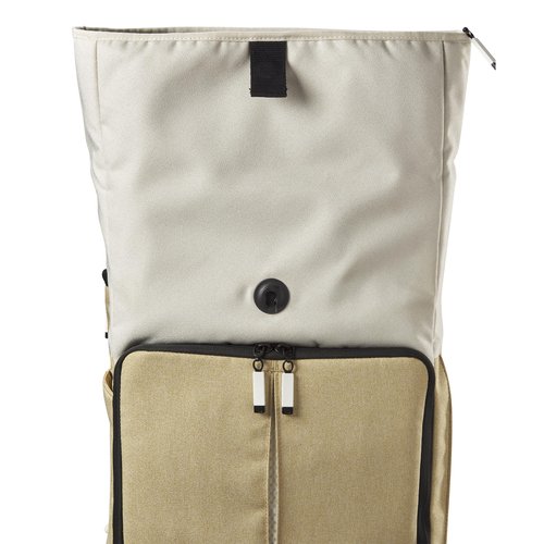 WILSON Lifestyle Foldover Tennis Backpack - Khaki, Holds up to 2 Rackets