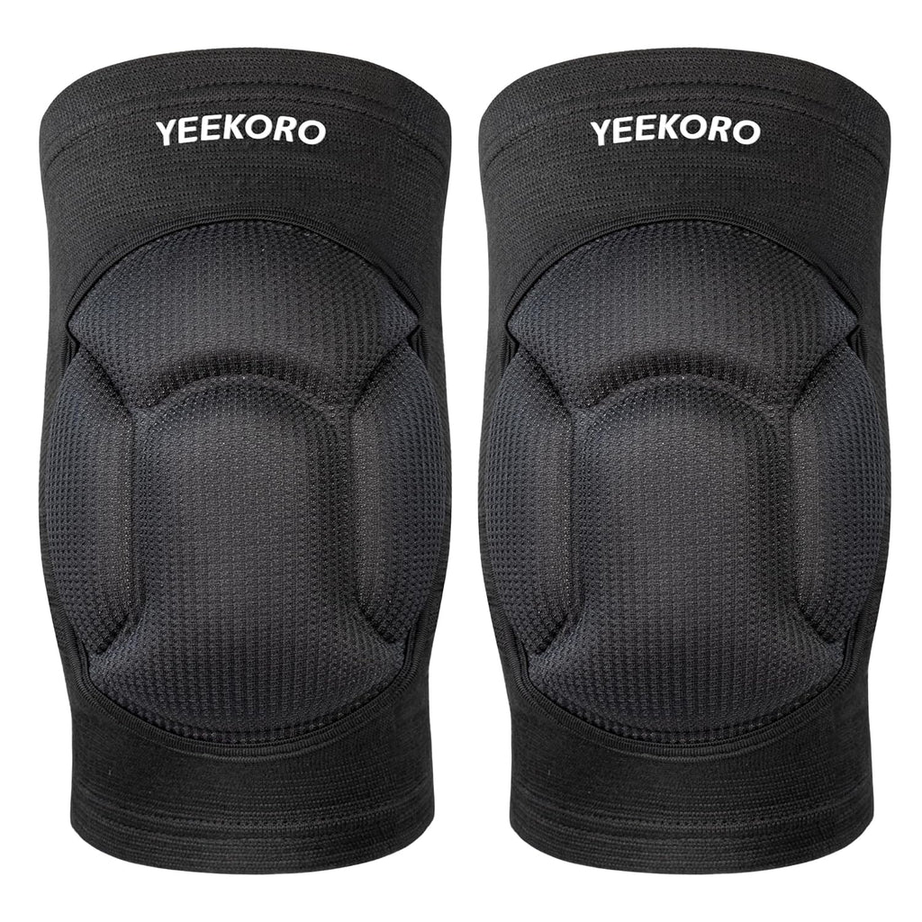 Skiennix Knee Pads - Thickened SBR Sports Support Sleeves for Pain Relief | Anti-Slip Design, 1 Pair