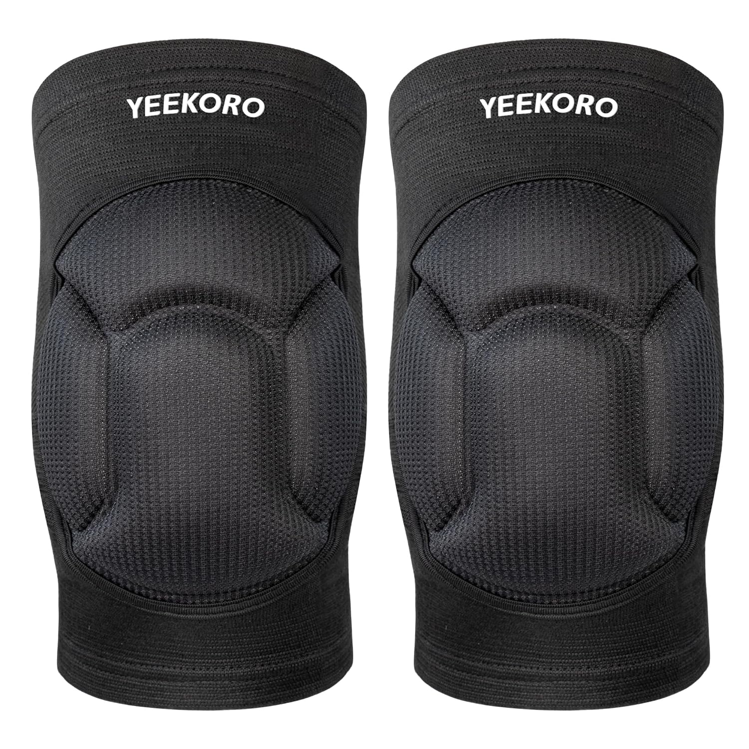 Skiennix Knee Pads - Thickened SBR Sports Support Sleeves for Pain Relief | Anti-Slip Design, 1 Pair