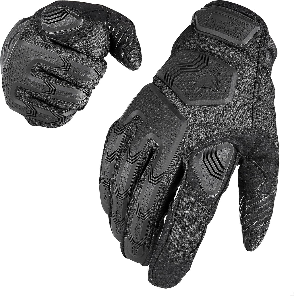 WOLF TACTICAL Shooting Gloves - Military-Grade Tactical Gloves for Men | Touchscreen Compatible
