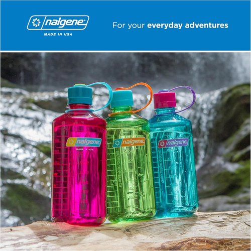 Nalgene 32 oz Narrow Mouth Water Bottle - BPA-Free, Durable & Leak-Proof for Gym, Office & Travel | Eggplant