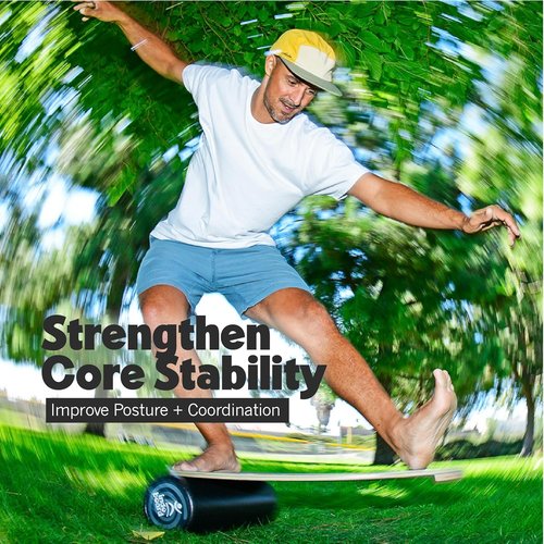 Indo Board - Balance Trainer for Core Strength & Stability | Ideal for Surfing, Yoga & More