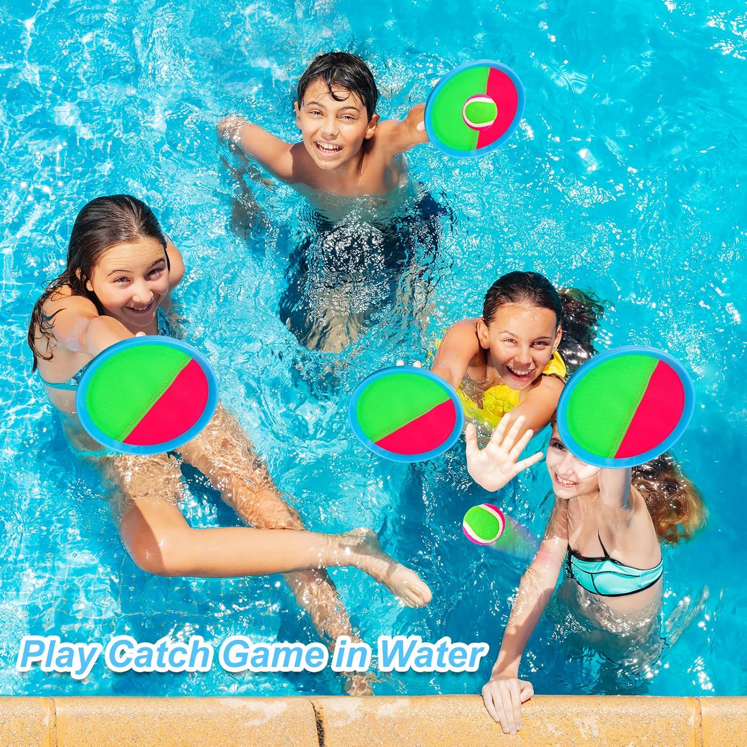 Ayeboovi Toss and Catch Ball Game - Fun Outdoor Toy for Kids | Perfect for Ages 3-10, Upgraded Design
