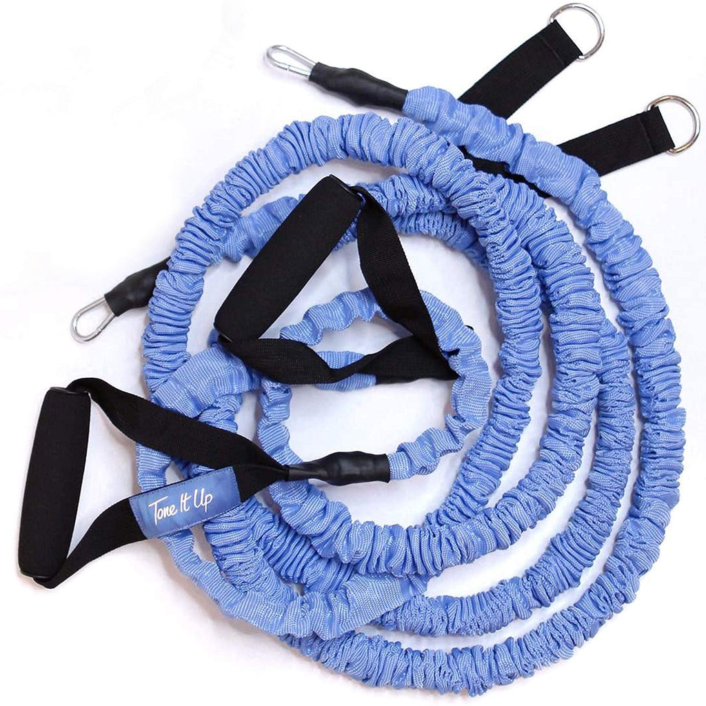 Tone It Up Toning Ropes I Bungee Bands for Arm Strength Training & Full Body Cardio Home Workouts, Travel Resistance Bands