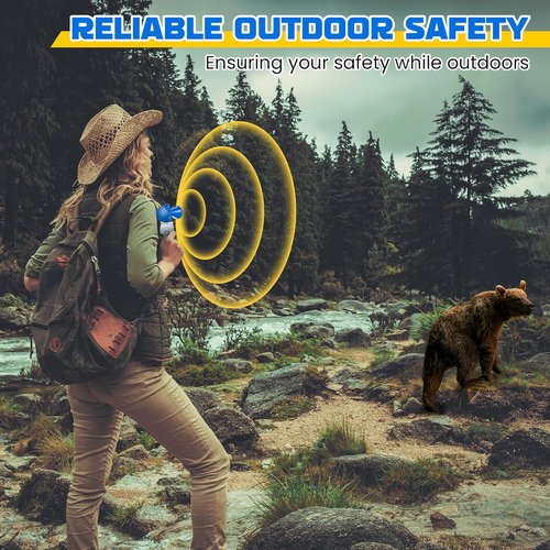 Bear Horn 1.4oz Self Defense Air Horn - 120dB Sound, Effective Up to 1/2 Mile | Perfect for Hiking