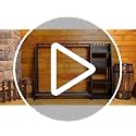 Walnut Wooden Toy Gun Rack with Holder - Indoor Floor Standing Storage