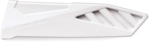 Ceramic Utility Knife 4-Inch White Kitchen Knife with Handle & Sheath