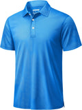 TACVASEN Men's Golf Shirt - Dry Fit Performance Polo with Collar | Short Sleeve, Stylish & Comfortable