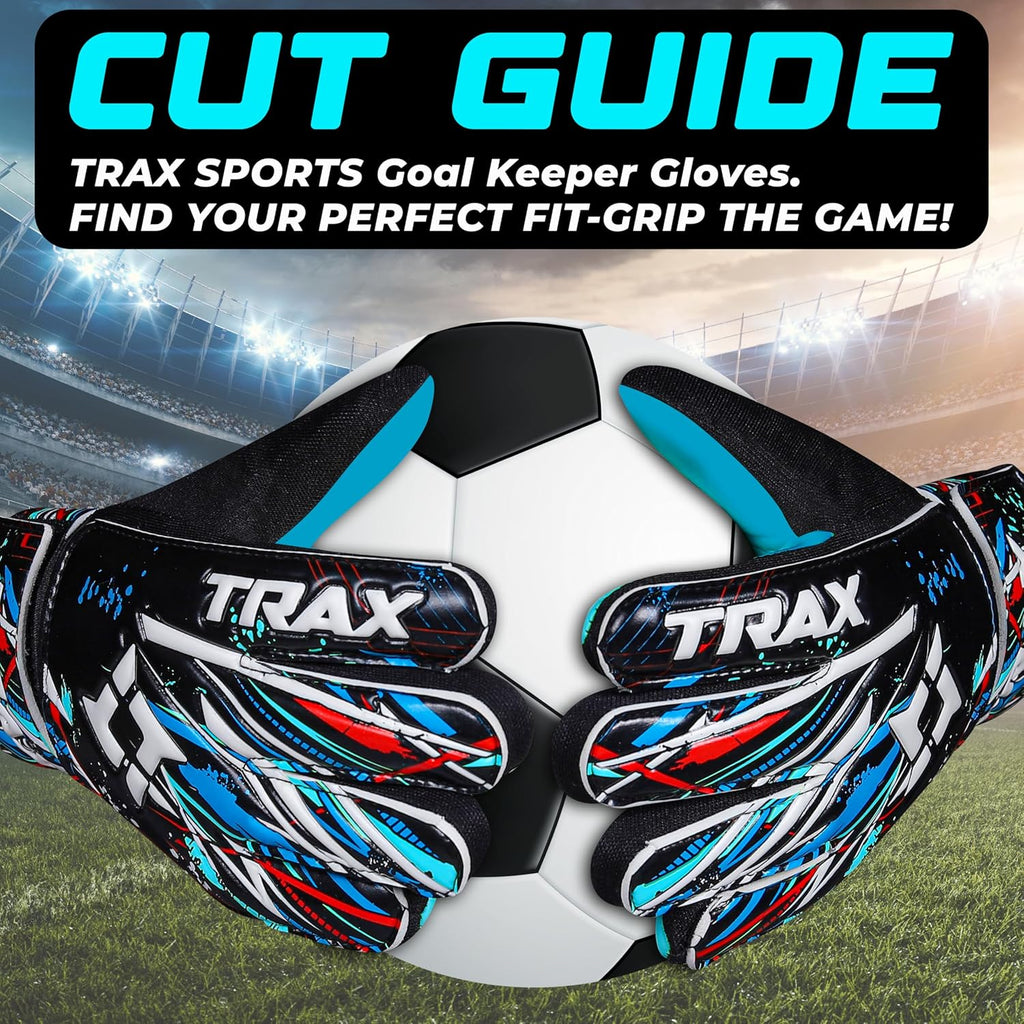 Soccer Goalie Gloves - Youth & Adult Football Goalkeeper Gloves with 4mm Latex Grip & Finger Protection