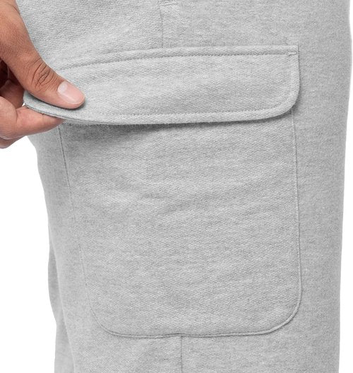 Fruit of the Loom Men's Cargo Shorts - Comfortable Fleece Fabric | Perfect for Outdoor Activities