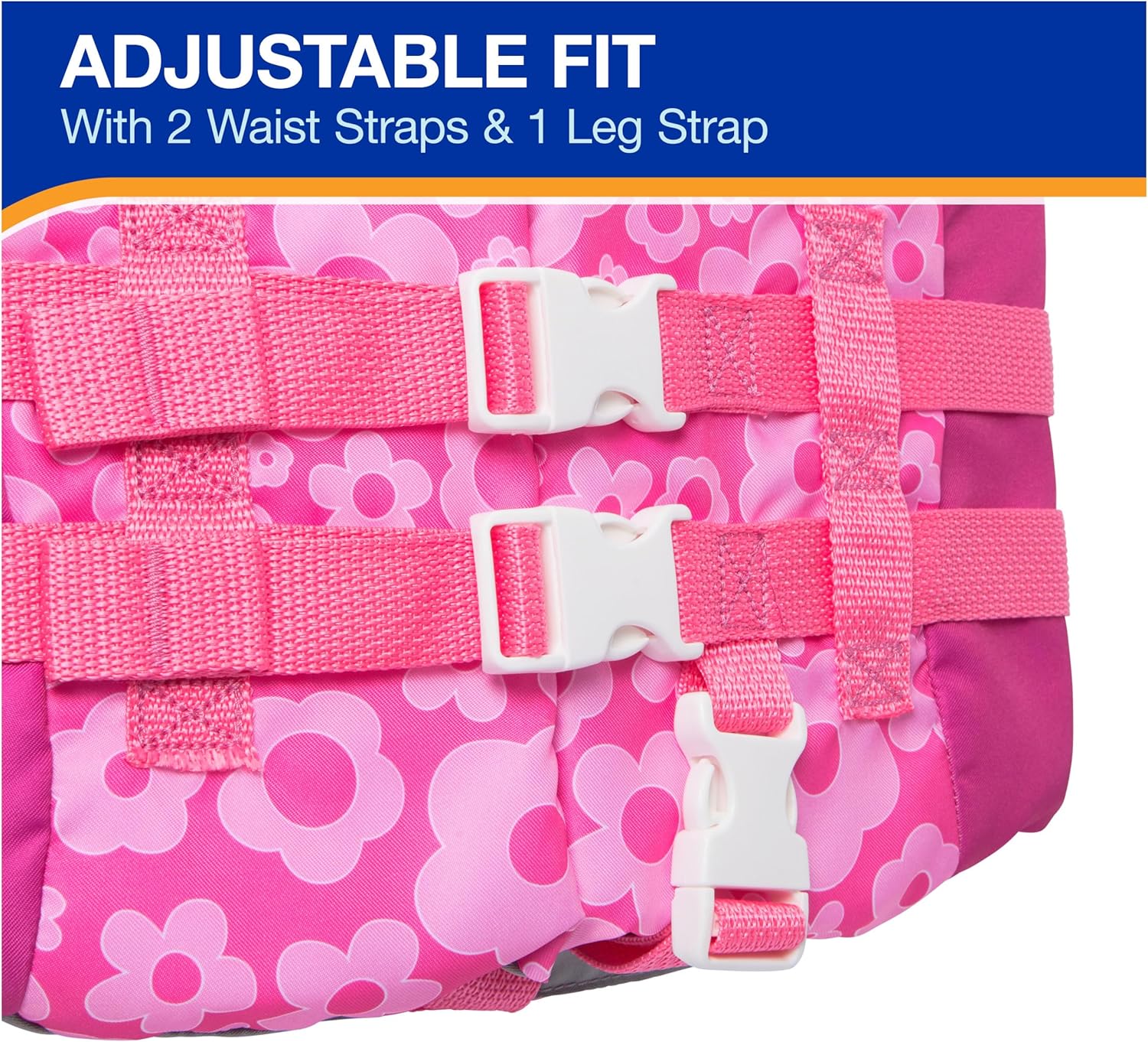 SwimWays Barbie Swim Trainer Life Jacket - US Coast Guard Approved Kids Vest | For 33-55 lbs