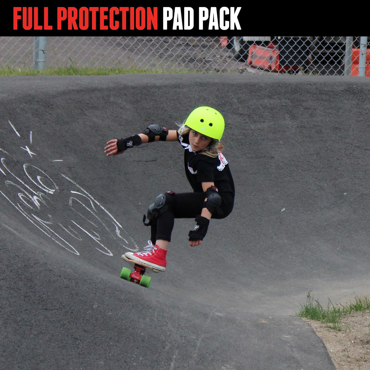 Triple Eight Saver Series Pad Set - Junior Knee, Elbow & Wrist Protection Gear | Durable & Comfortable