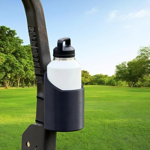Magnetic Cup Holder Heavy Duty for 46 50 64 oz Bottles, Truck Bed & Bus Mounts, Portable Water Bottle Organizer Rack, Golf Cart, Tractor, Lawnmower Drink Holder Accessories (46oz)