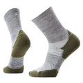Smartwool, Men's, Run Targeted Cushion Mid Crew, Light Gray, Large