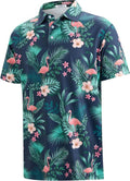 APTRO Golf Shirts for Men - Moisture-Wicking Hawaiian Polo with Dry Fit | Short Sleeve Design