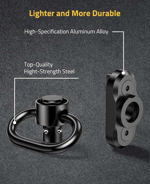 CVLIFE Sling Swivel Mount - 1.25" Traditional Two-Point Sling Attachment for Enhanced Stability
