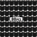 AZEN 80 Pack Self Adhesive Bandage Wrap Black, 2" X 5 Yards Black Athletic Tape, Vet Wrap, Tattoo Grip Tape Wrap，Ankle Tape, Cohesive Bandage Wrap