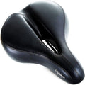 Bikeroo Comfort Saddle - Universal Fit for Indoor & Outdoor Bicycles | Center Cutaway for Pressure Relief & Memory Foam