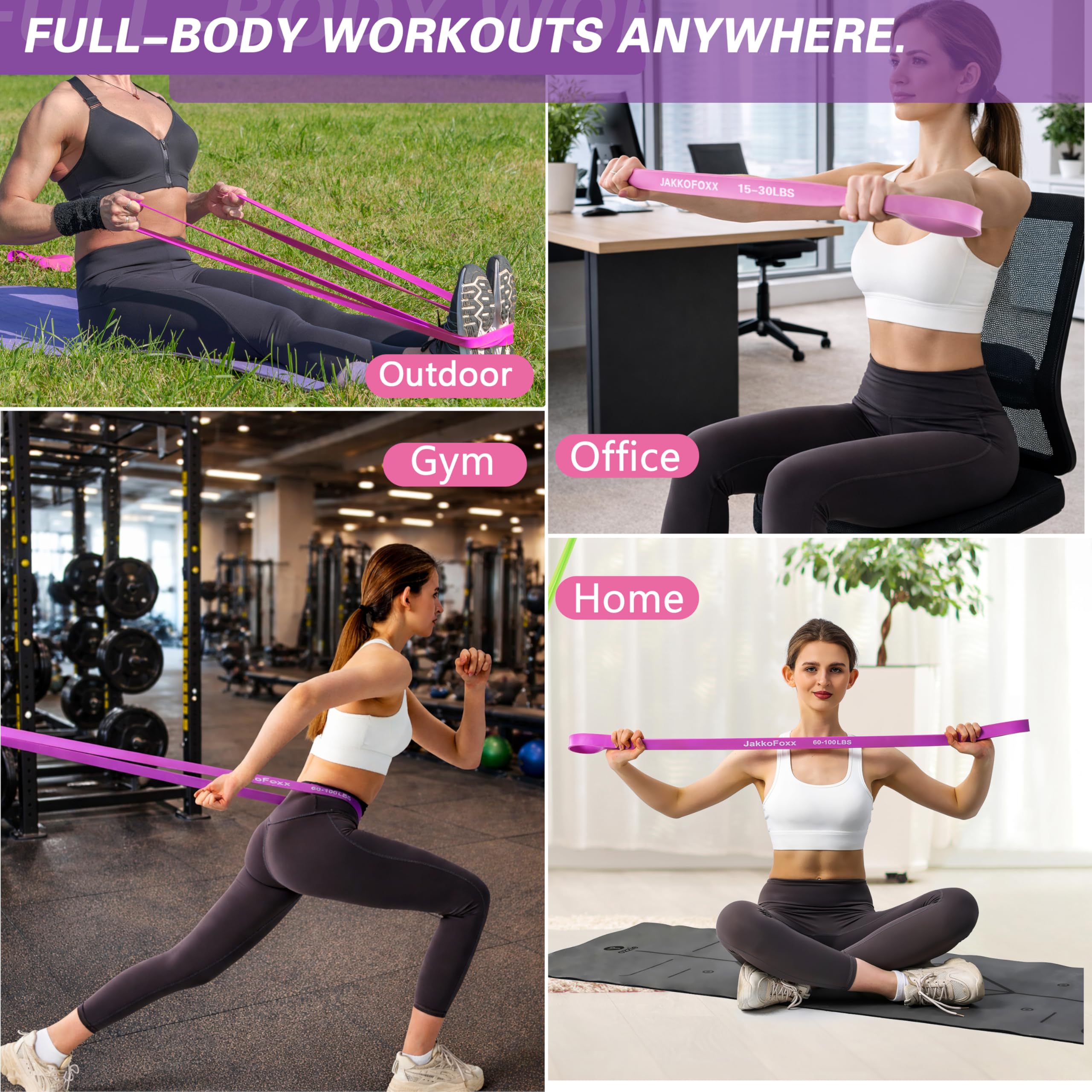 Pull Up Bands,Resistance Band,Stretching Assist Band, Portable Exercise, Muscle Training, Physical Therapy, Exercise Workout Bands for Working Out