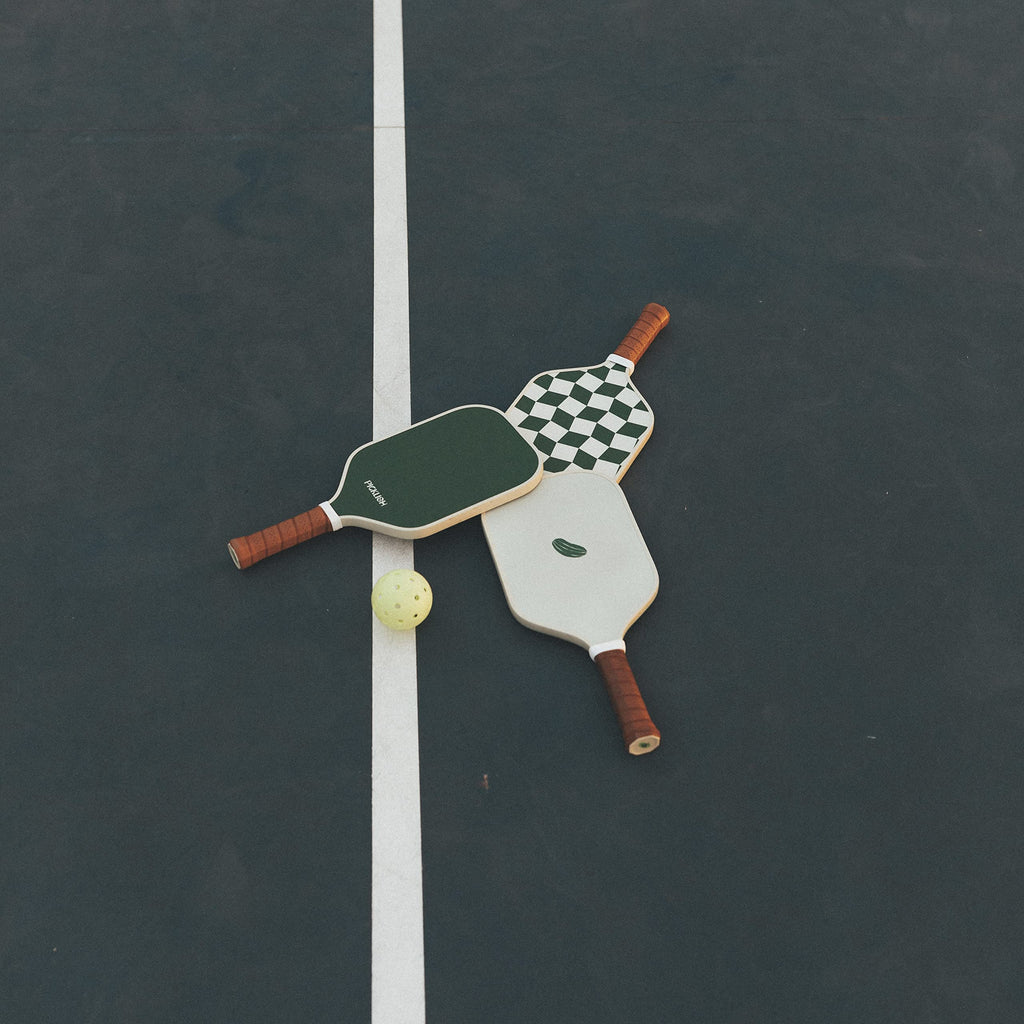 Picklish Pickleball Pickle Paddle | Luxury, Stylish, Fiberglass Surface with High Grit and Spin, Extended Handle, 11mm (Picklish Pickle)