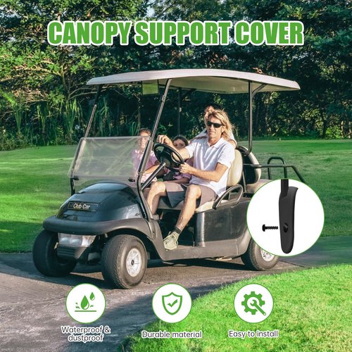 10L0L Front Canopy Support Cover Compatible with Club Car Precedent (2004+) Tempo (2018+) Passenger & Driver, Replacement Parts 102400002, 102400102