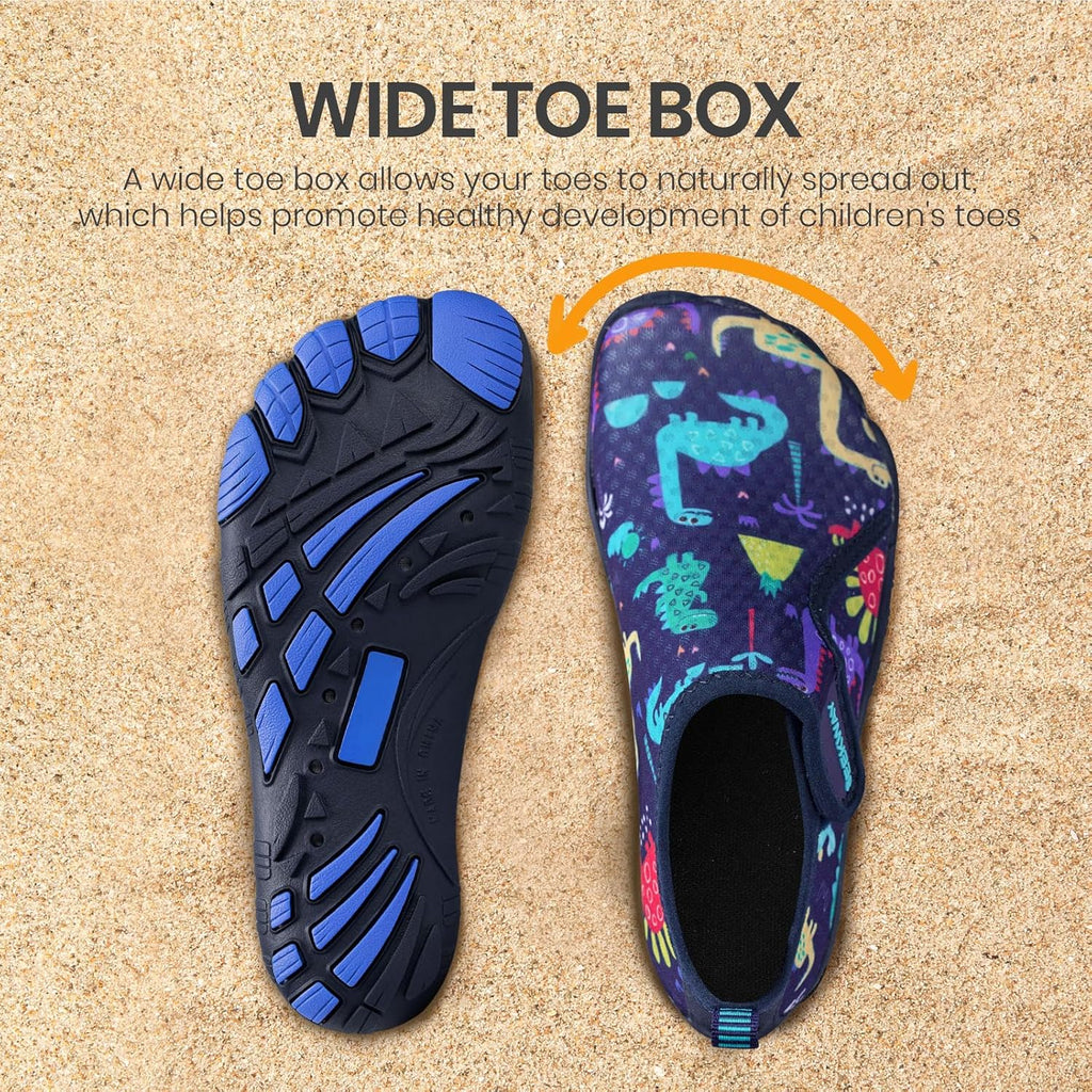 SEEKWAY Barefoot Water Shoes for Kids - Quick-Dry Sand Shoes with Wide Toe Box | Non-Slip for Hiking, Swim, Beach, Pool