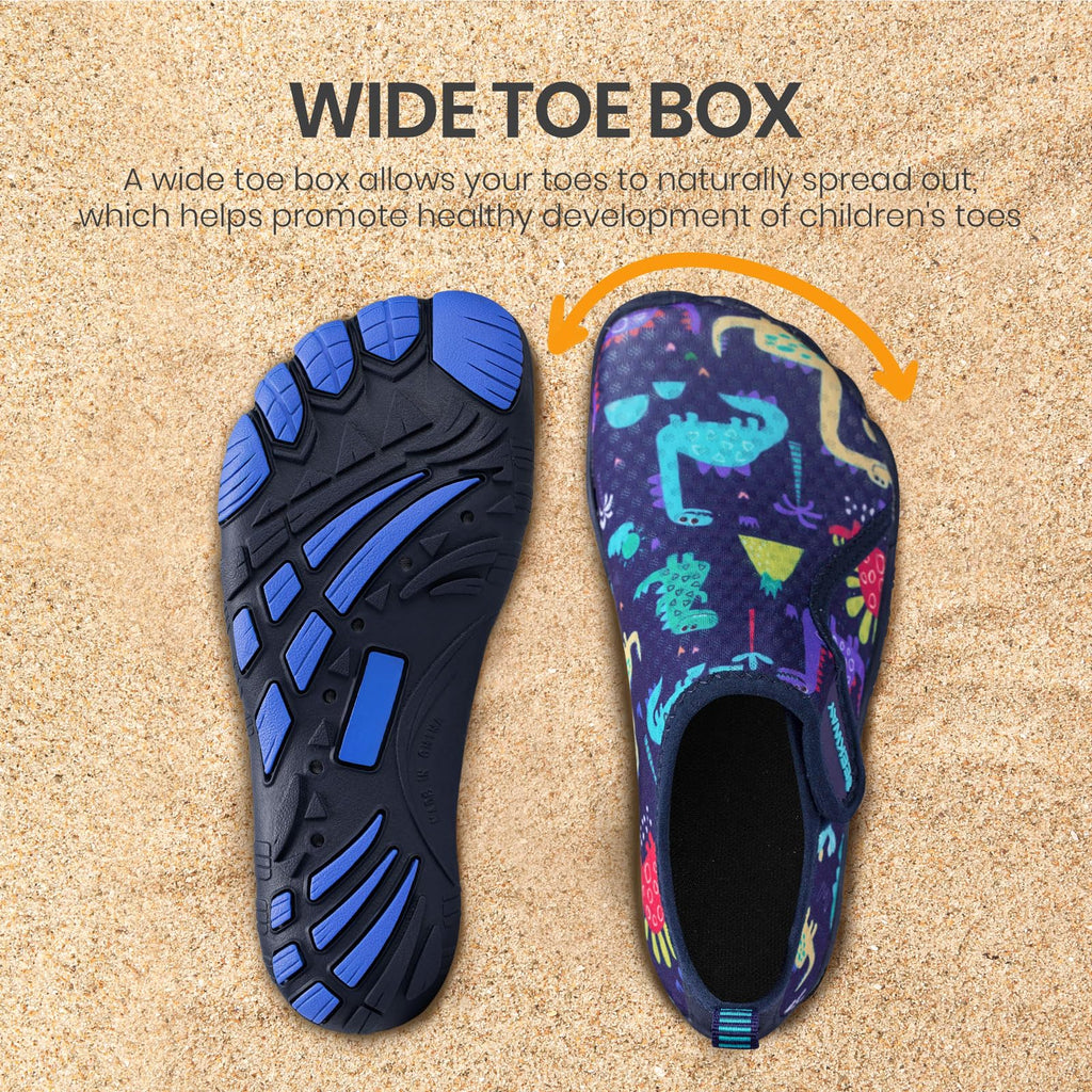 SEEKWAY Barefoot Water Shoes for Kids - Wide Toe Box and Quick-Dry Sand Shoes Toddler for Hiking Swim Beach Pool Kayak Sport Accessories, Camping Essentials Non-Slip for Boys Girls Sizes