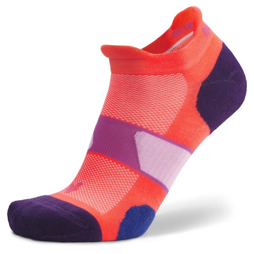 Balega Unisex Ultraglide Cushioning Performance No Show Athletic Running Socks (1 Pair), Orange, Medium