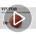 Black Walnut Basketball Wall Mount Holder - Tapered 2 Pack