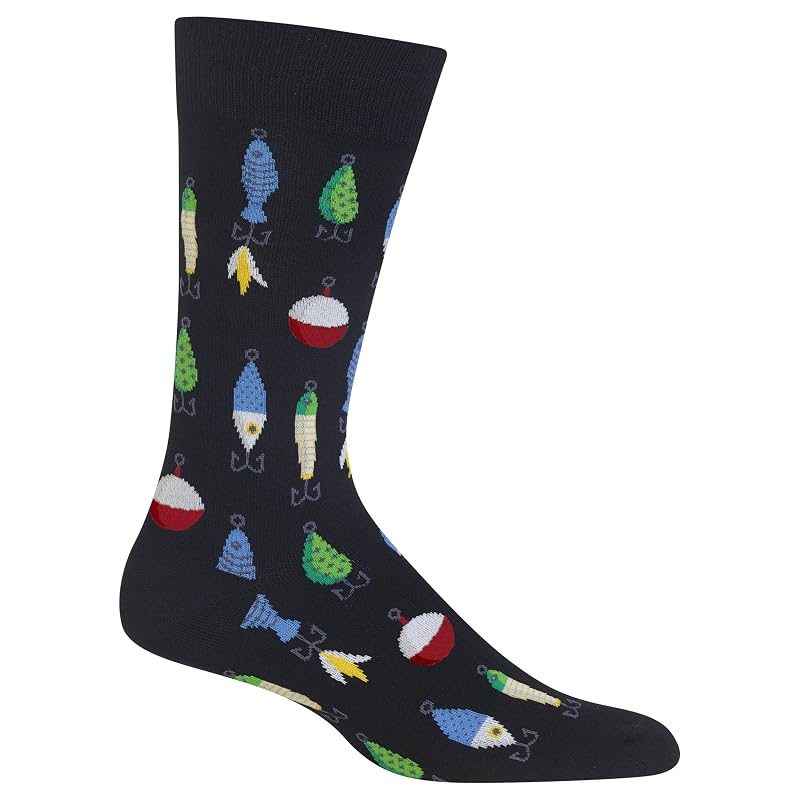 Hot Sox Fishing Lures Variation of THIS listing: Black+6-12 Sea Life Series Crew Socks