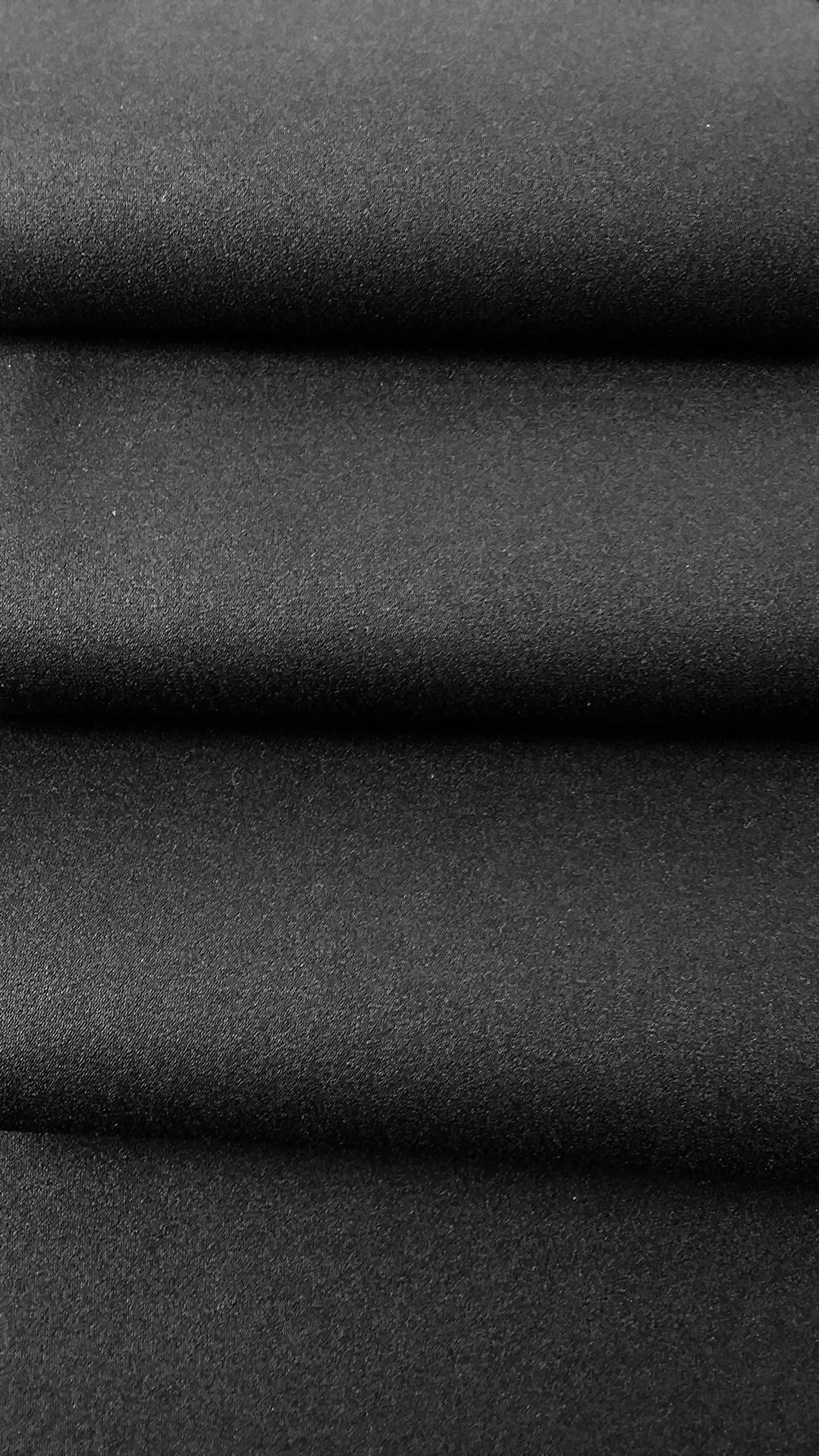 2mm Black Neoprene Fabric, Scuba Wetsuit Material, Fabric for Sewing, Thin Foam Rubber Sheet (Black, 1' x 2')