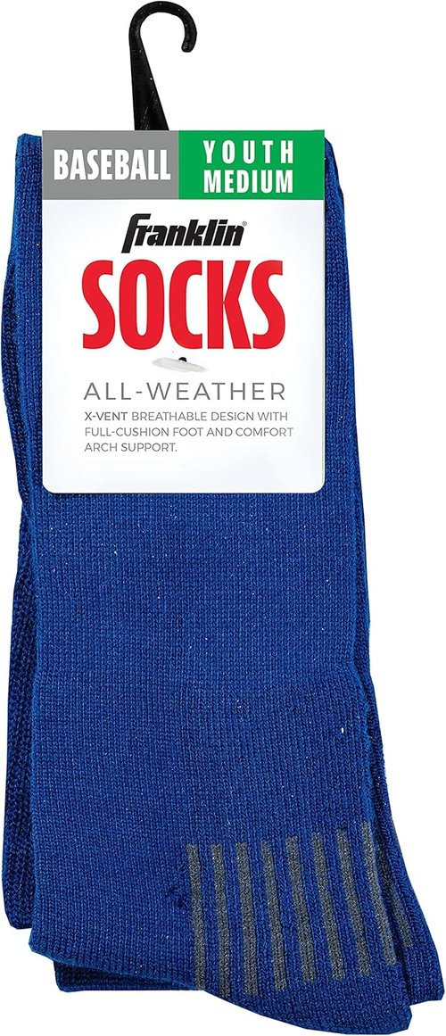 Franklin Sports Youth Baseball & Softball Socks - Tall Athletic Socks for Boys & Girls