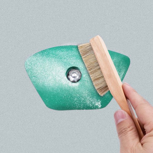 Premium Rock Climbing Brush with Thick Ultra Durable Boar's Hair Bristles, Bouldering brush with strong handle, Uni-sex Boulder Brushes as Rock Climbing Gift for Rock Climbers (CJ-CB2033A + CJCB2045B)