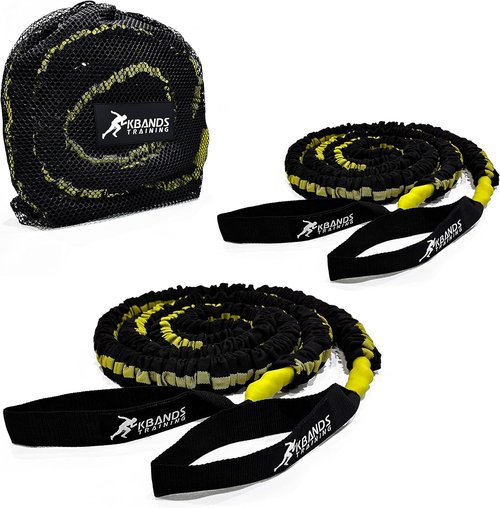 Kbands Victory Ropes - 300 lbs Resistance for Acceleration Drills - 40 ft Stretch Distance