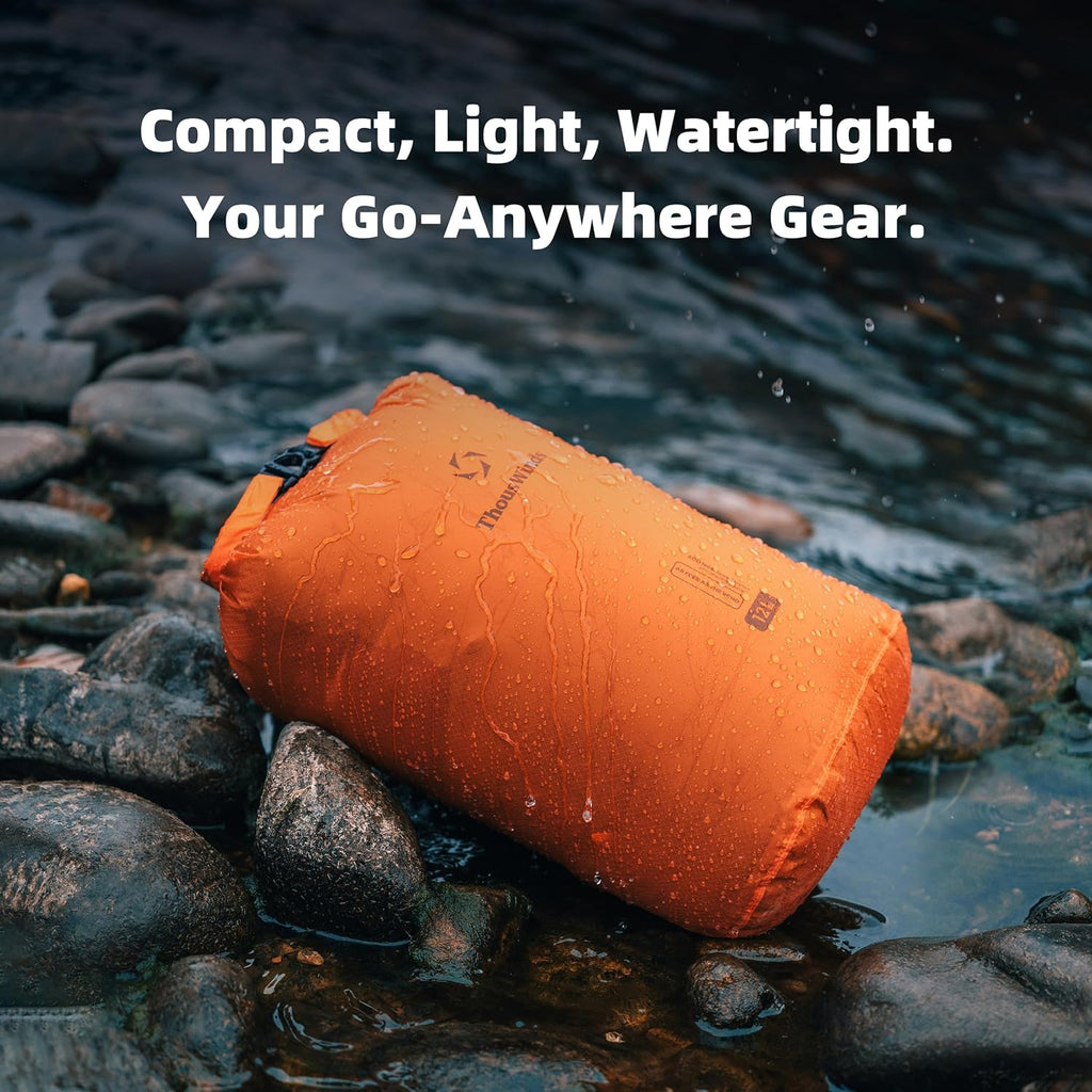Thous Winds Waterproof Dry Bag - 12L Lightweight Roll Top Storage Sack for Travel & Outdoor Adventures
