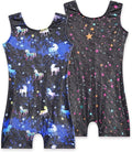 Leotard for Girls by [Brand Name] - Sparkly Gymnastics Unitard with Shorts | Sleeveless One-Piece