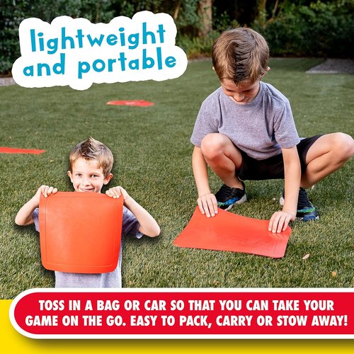 Franklin Sports Baseball Base Set - Portable Rubber Bases for Baseball & Softball | Easy Setup Red