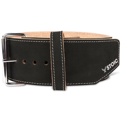 Weight Lifting Belt Maximum Support & Protection Lifting Belt For Weightlifting Snatch, Clean & Jerk, Deadlift, Squat by Stoic Weight Belt For Men & Women 4 Inch Wide (XX-Large 6MM Thick Single Prong)