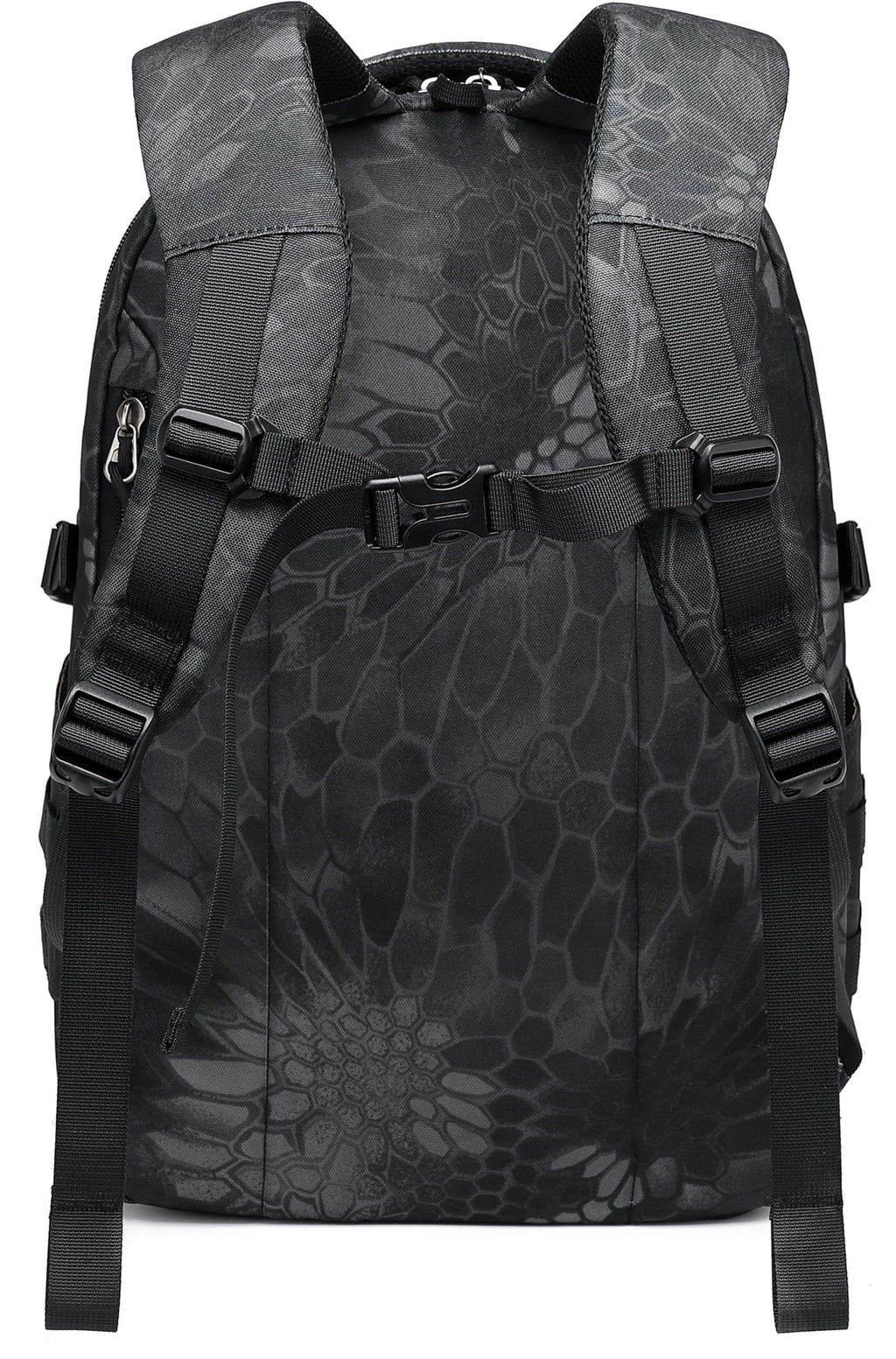 Wotony Military tactical backpack, backpack for men black small tactical assault bag (Python Black, 18.5 inch)