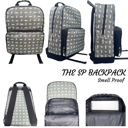 The SP BackPack in Grey Smell Proof BackPack