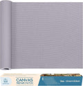 KING MOUNTAIN Canvas Repair Patch - 16x60 Inch Self-Adhesive Waterproof Fabric for Sofas, Tents & More | Light Grey