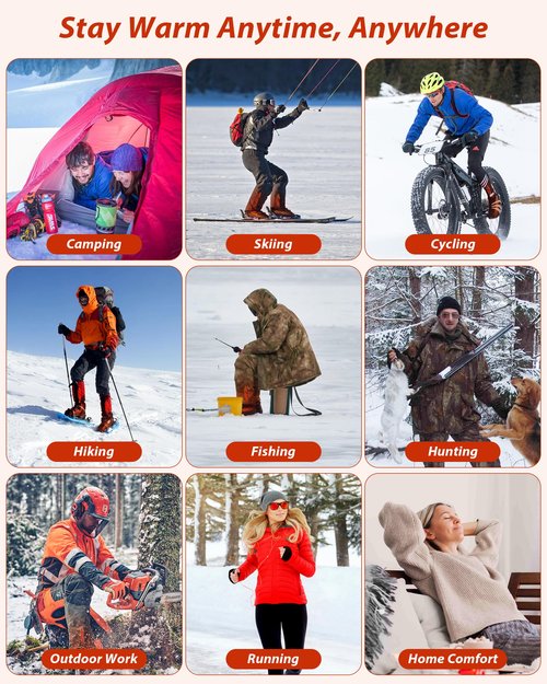 Heated Socks with App Control, Rechargeable Electric Socks with 2×6000mAh Batteries, Fast Heating & Constant Temperature, Winter Hiking Gear for Men & Women, Ideal for Hunting & Gifts