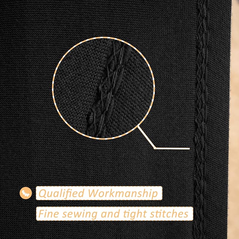 Queen XL Box Spring Cover in Black - 4-Way Stretch Jersey Knit, Fits 5–13 Inch Depth