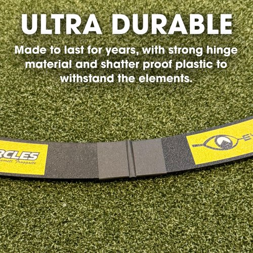 EyeLine Golf Target Circle as Training Aid – Ideal for Chipping and Pitching – Super Thin with Foldable Configurations. Bright Color Markings Easy Sighting. Made in USA (3 Foot Circle)
