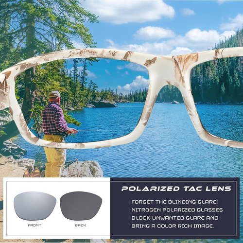 Nitrogen Polarized Sport Sunglasses - UV400 Protection for Men & Women | Ideal for Driving & Fishing